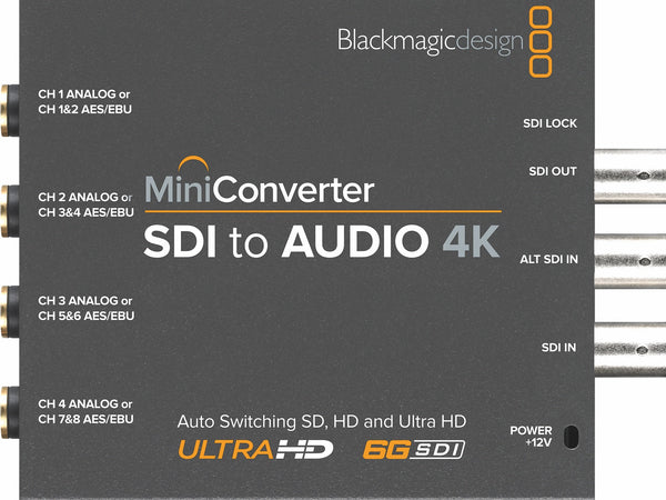 Blackmagic mini convertor SDI la audio 4K