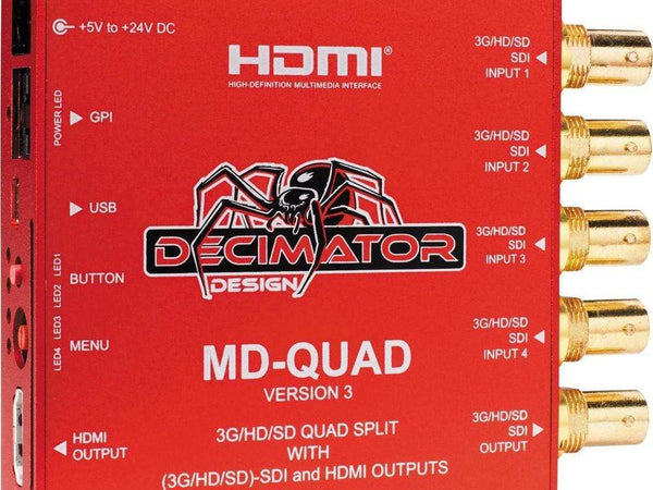 Multi-Viewer Quad Split Decimator MD-QUAD V3