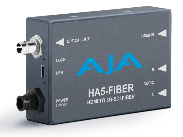 Mini convertor HDMI la 3G-SDI pe fibra AJA HA5-Fiber