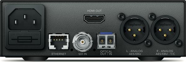 Blackmagic Teranex Mini - optic la HDMI 12G
